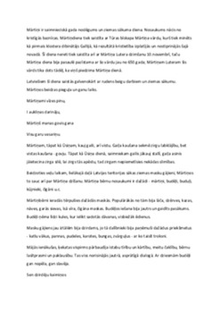 Mārtiņi – saimnieciskā gada noslēguma svētki un tradīcijas 1