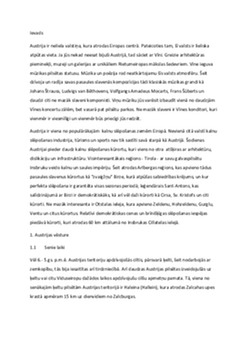 Austrija: daba un vēsture 1