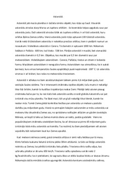 Asteroīdi un to īpašības 1