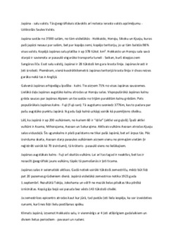 Japāna: ģeogrāfija, kultūra un sabiedrība 1