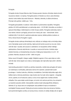 Portugāle: ģeogrāfija, kultūra un vēsture 1
