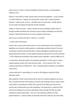 Dabas resursi: izmantošana un saglabāšana 1