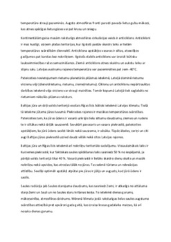 Latvijas klimats un ģeogrāfiskais novietojums 2