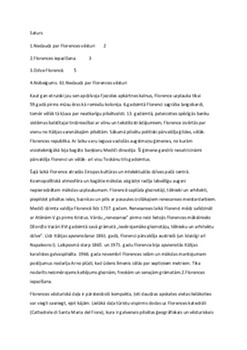Florence: no etrūskas pilsētas līdz renesanses centram 1