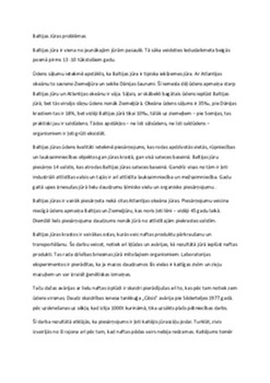 Baltijas Jūras problēmas 1