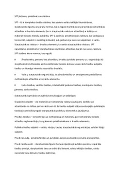 SPT jēdziens, priekšmets un sistēma 1