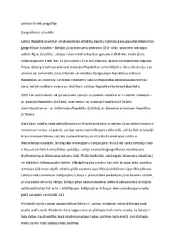 Latvijas fiziskā ģeogrāfija 1