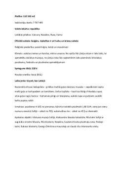 Bulgārija – noderīga informācija un fakti ceļotājiem 2