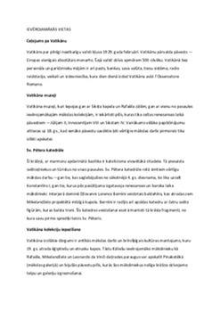 Vatikāns: kultūras mantojums 1