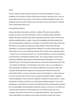 Demografiskas un partikas problemas 1