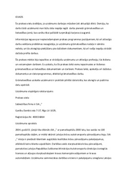 Prakses atskaite grāmatvedība un lietvedībā 1