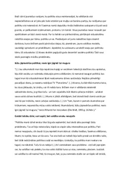Jauniešu domas par politiku 1