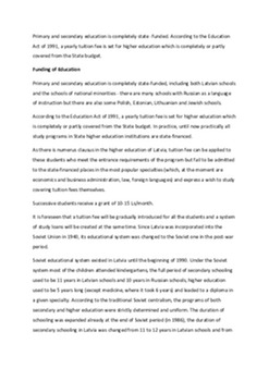Educational system of Latvia 2