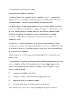 Jaunākās tendences izglītības iestāžu vadībā 1