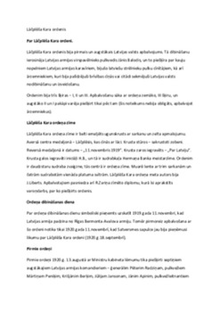 Lāčplēša kara ordenis 1