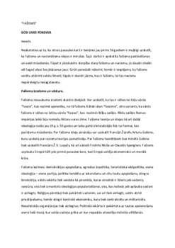 Fašisms 20. gadsimtā: ideoloģija un vēsture 1