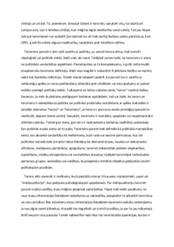 Terorisma izpausmes muusdienu pasaule 3