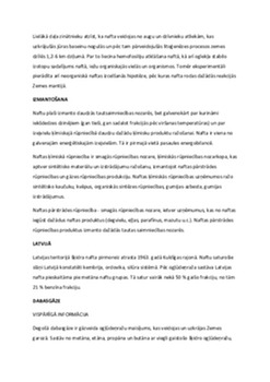 Nafta: veidošanās un lietojums 2