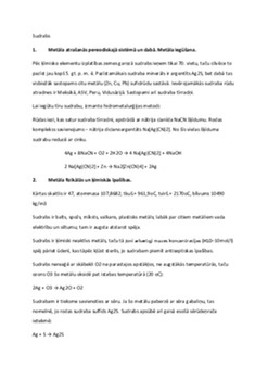 Sudrabs: ķīmiskā elementa dabu un vēsturi 1