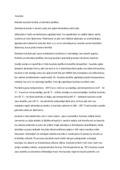 Kaučuks: dabiskā kaučuka fiziskās un ķīmiskās īpašības 1