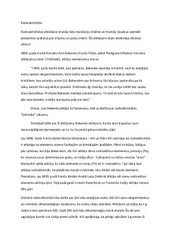 Radioaktivitāte: atklāšana un ietekme uz cilvēces vēsturi 1