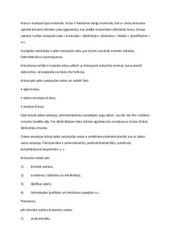 Krāsvielas – jēdziens, veidi un pielietojums 1