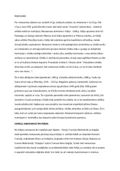 Renesanse: laiks un kultūras jauninājumi Rietumeiropā 1