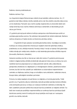 Reālisma rašanās priekšnoteikumi 1