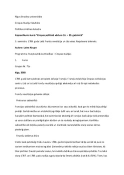 Eiropas politiskā vēsture 16 – 20 gadsimtā 1