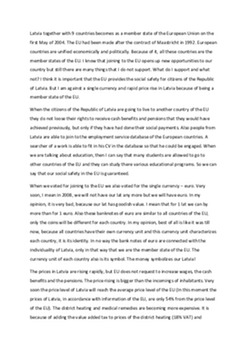 What are the acquisitions and losses of Latvia in the EU? 1