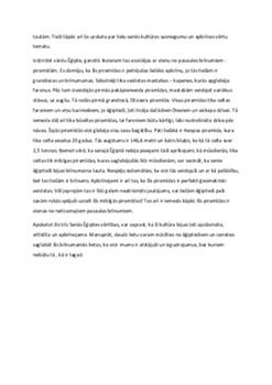 Apbrīnas vērtais Senās Ēģiptes kultūrā 2