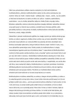 Multikulturālisms mūsdienu sabiedrībā 1