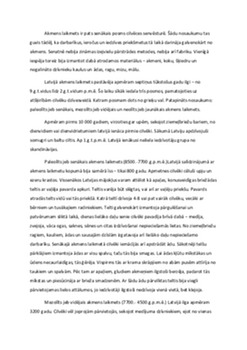 Kultūras līmenis akmens laikmetā 1