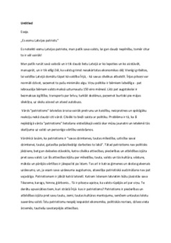Patriotisms: vērtības un nozīme 1