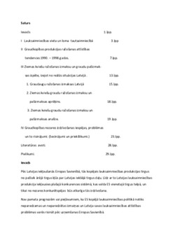 Graudkopības nozares attīstība 1
