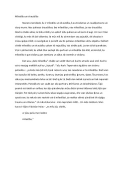 Mīlestība un draudzība 1
