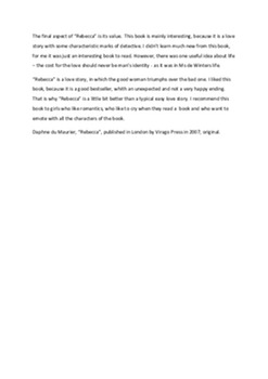 Daphne du Maurier "Rebecca" 2