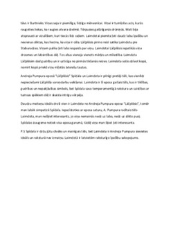 LaimLaimdotas un Spīdalas salīdzinājums A Pumpura eposā „Lāčplēsis” 2