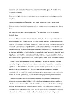 Aleksandrs Čaks: dzīves gaita un literārais devums 1