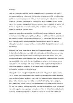 Domraksts "Mani sapņi" 1