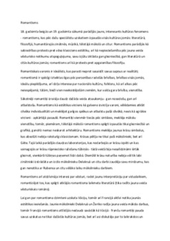 Romantisms: laikmeta māksla un literatūra 1