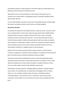 Romantisms: laikmeta māksla un literatūra 2