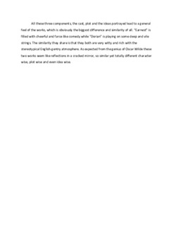 "Dorian Gray" and "Importance of being Earnest" 2
