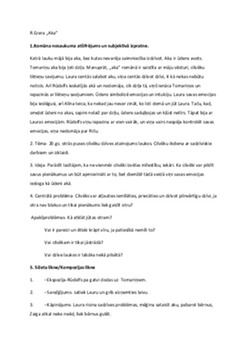 R Ezeras romāns "aka",analīze 1