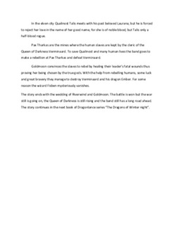 Plot summary on Dragonlance: Dragons of the Autumn Twilight 3