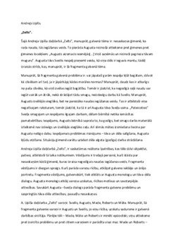 R Blaumaņa "Raudupiete"analīze 1