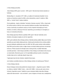 Klāva Elsberga personība un daiļrade 1