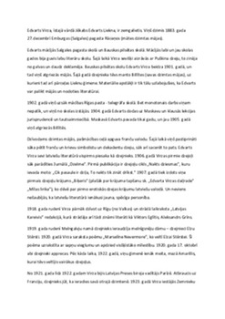 "Edvarts Virza: daiļrade un romāna ""Straumēni"" analīze" 1
