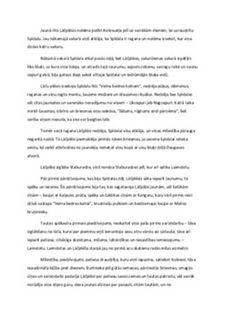 Pārdomas par eposa "Lāčplēsis" tēliem 2