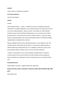 Hamlets – Šekspīra traģēdija 1